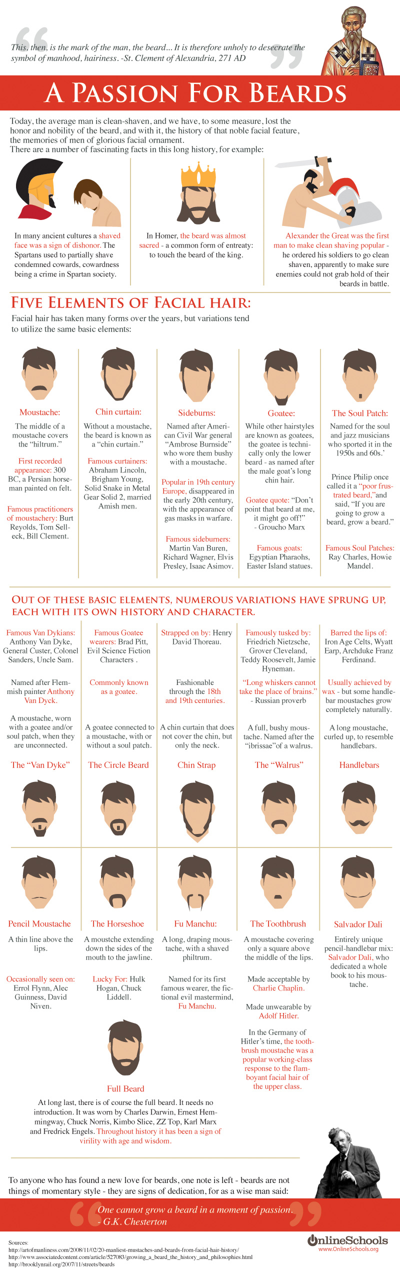 A Passion For Beards Infographics
