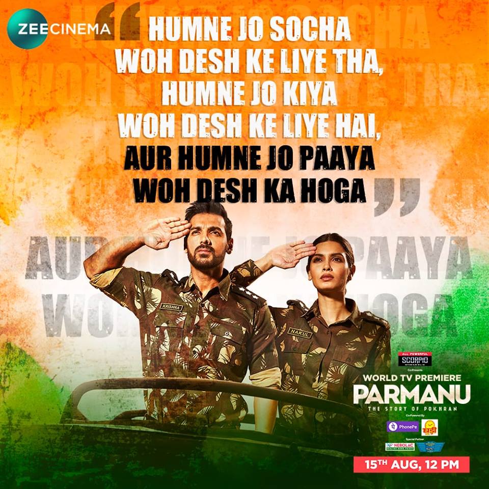 Parmanu on Zee Cinema